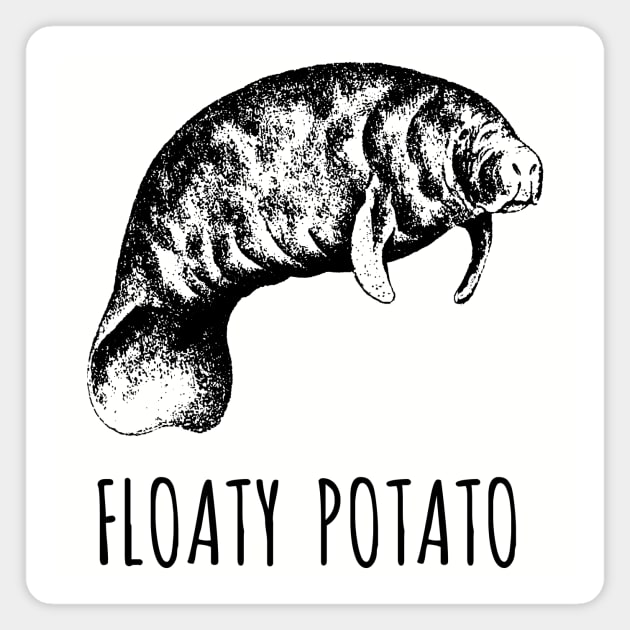 Floaty Potato Magnet by JohnnyBoyOutfitters